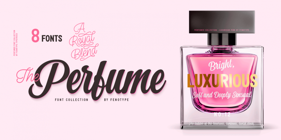Przykład czcionki Perfume